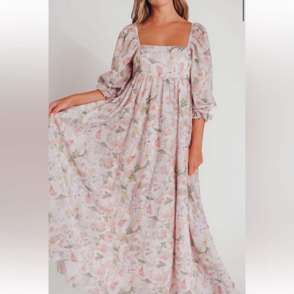 Mona Maxi Dress in August Floral